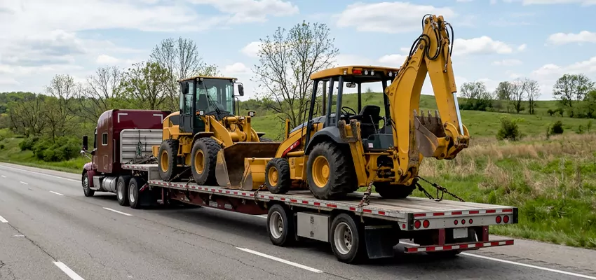 Loader and Backhoe Tractors Transport Hilo